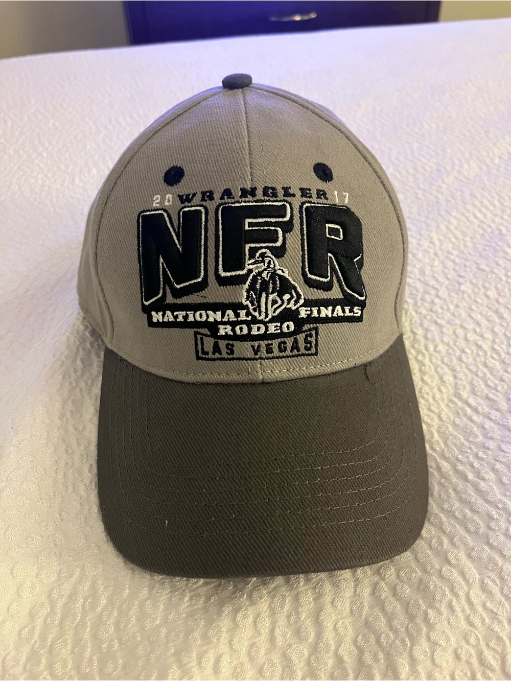 NFR Embroidered Rodeo Cap - Gray - Picture 2 of 5